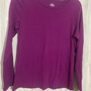 Purple Long Sleeve Top